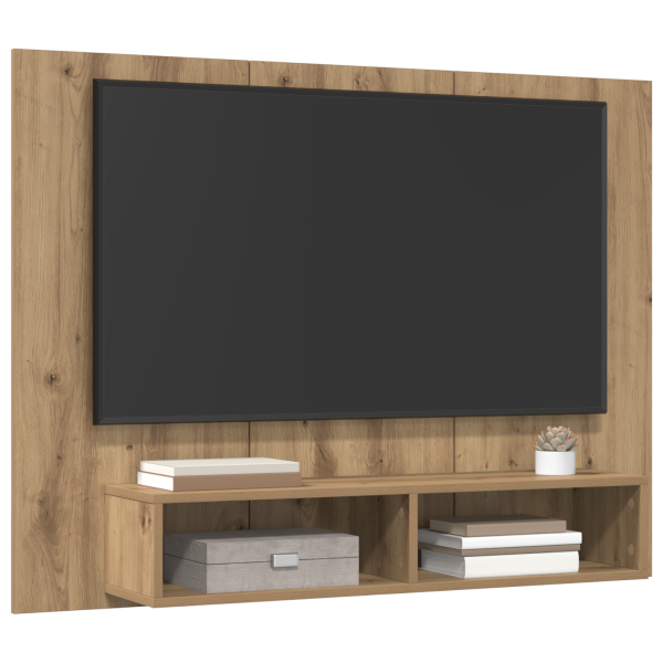 Mueble de TV de Pared Roble artesanal 120 x 23.5 x 90 cm M 3