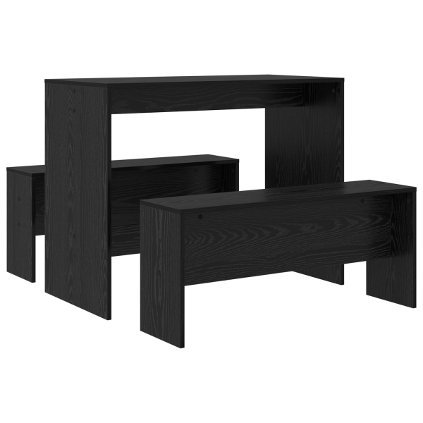 Conjunto de sala de jantar 2 pcs Carvalho Preto 97 x 47 x 75 cm M 2