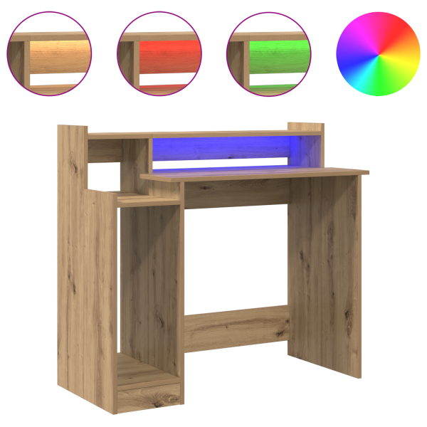 Escritorio Roble artisan 97 x 45 x 90 cm Madera contrachapada M 4