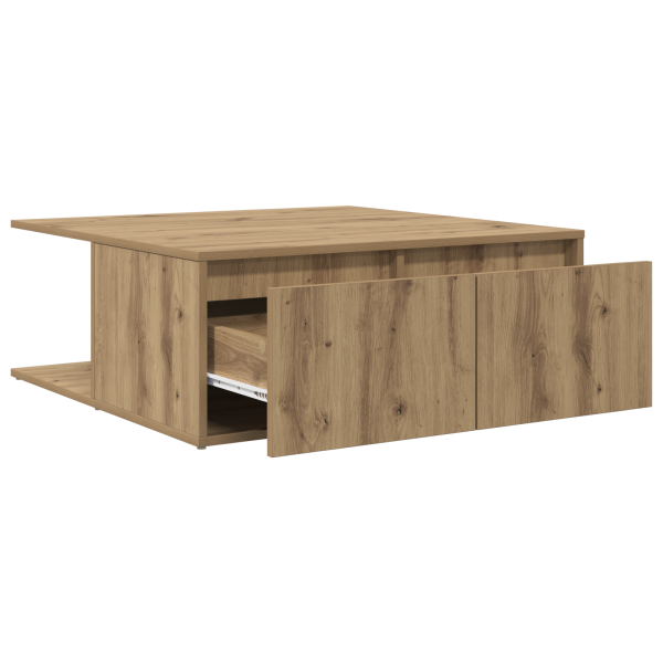 Mesa de Café Roble artisan 80 x 80 x 31 cm Madera contrachapada M 5