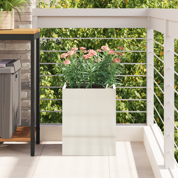 Vaso de Jardim Prata 50 x 32 x 40 cm Aço galvanizado M 4