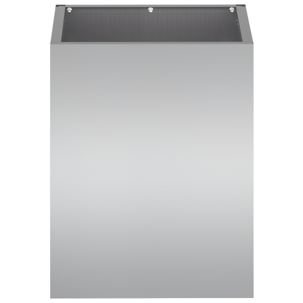 Vaso de Jardim Prata 50 x 32 x 40 cm Aço galvanizado M 5