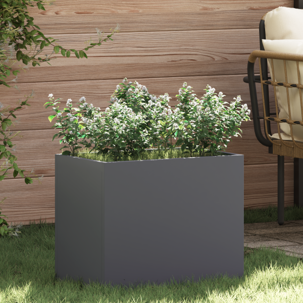 Maceta para Jardín Antracita 50 x 32 x 40 cm D