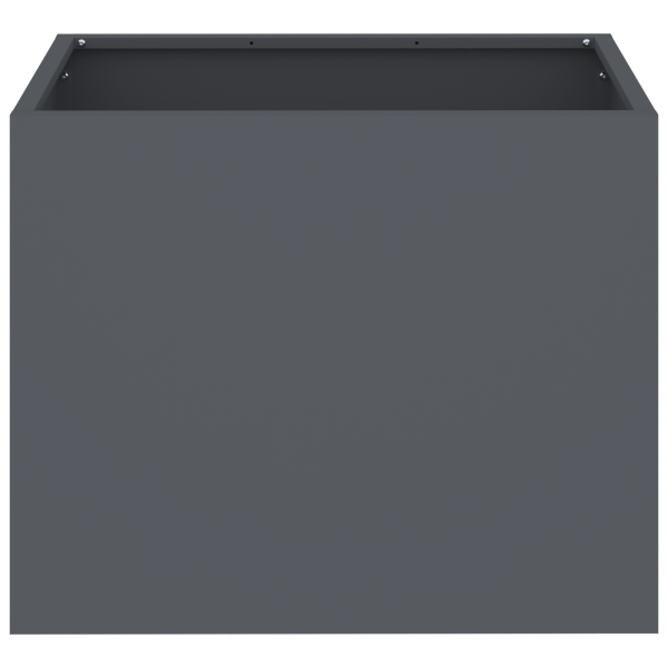 Vaso de Jardim Antracite 50 x 32 x 40 cm Aço laminado a frio M 5