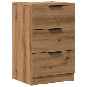 Mesa cabeceira 40x36x65 cm derivados madeira carvalho artisiano H