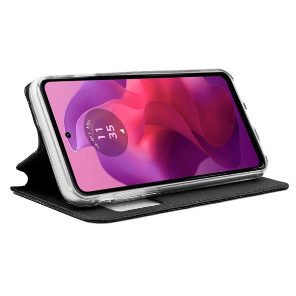 Funda COOL Flip Cover para Motorola Moto G04 / G24 Liso Negro M 2
