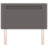 Cabecero  Diseño Sencillo Gris 90 cm de Cuero Sintético 4