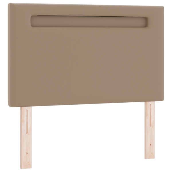Cabeceira  Design Simples Cappuccino 90 cm em Couro Sintético M 2