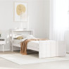 Estrutura cama c/ cabeceira sem colchão 90x190 cm branco 1