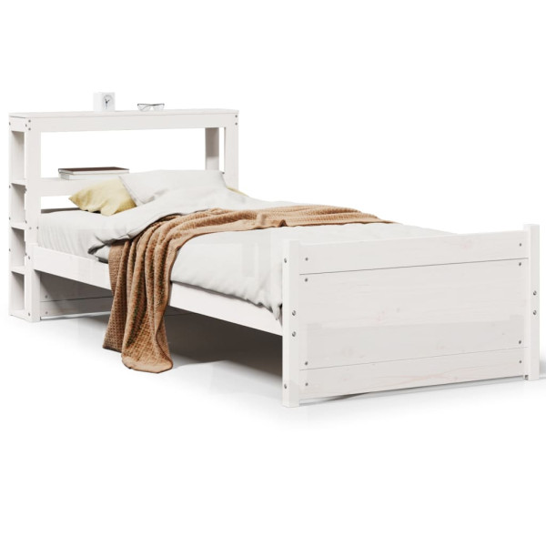 Estrutura cama c/ cabeceira sem colchão 90x190 cm branco M 2
