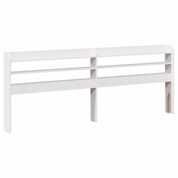 Estrutura de cama c/ cabeceira sem colchão 200x200 cm branco M 5