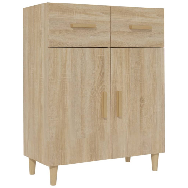 Aparador de madera contrachapada roble Sonoma 69.5x34x89 cm M 2