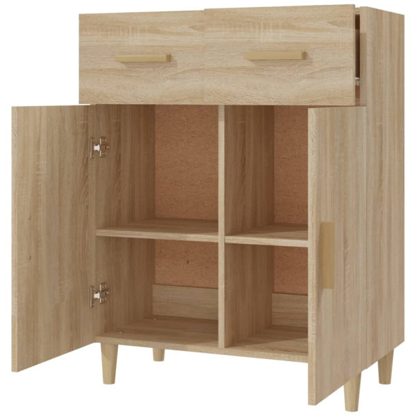 Aparador de madera contrachapada roble Sonoma 69.5x34x89 cm M 4