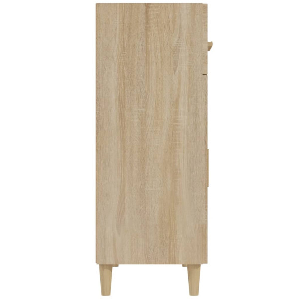 Aparador de madera contrachapada roble Sonoma 69.5x34x89 cm M 5