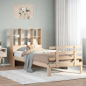 Cama com estante sem colchão 90x190 cm pinho maciço 1