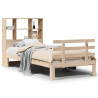 Cama com estante sem colchão 90x190 cm pinho maciço 2