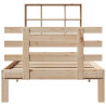 Cama com estante sem colchão 90x190 cm pinho maciço 4