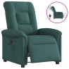 Sillón reclinable eléctrico tela verde oscuro 1