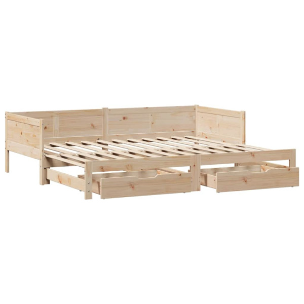 Sofá cama nido con cajones sin colchón 90x190 cm M 3