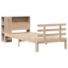 Cama com estante sem colchão 90x190 cm pinho maciço 3