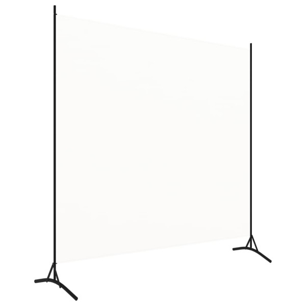 Biombo divisor de 1 panel blanco crema175x180 cm M 2