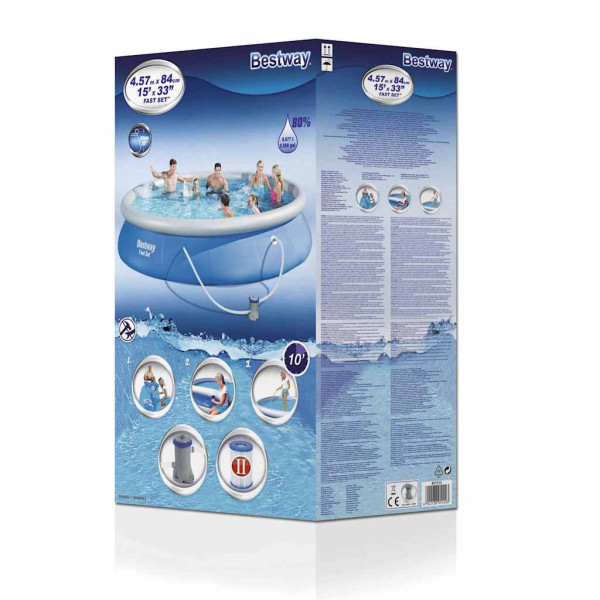 Bestway Conjunto de piscina Fast Set 457x84 cm 57313 M 5
