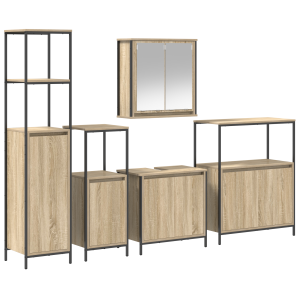 Set de muebles de baño de 5 piezas  de madera Sonoma H
