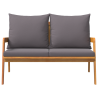 Banco de Jardim com Almofadas 115x65x71 cm Madeira Maciça de Acácia 5