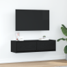 Cabinet de TV  Negro Roble 100x31x25.5 cm Madera elaborada 1