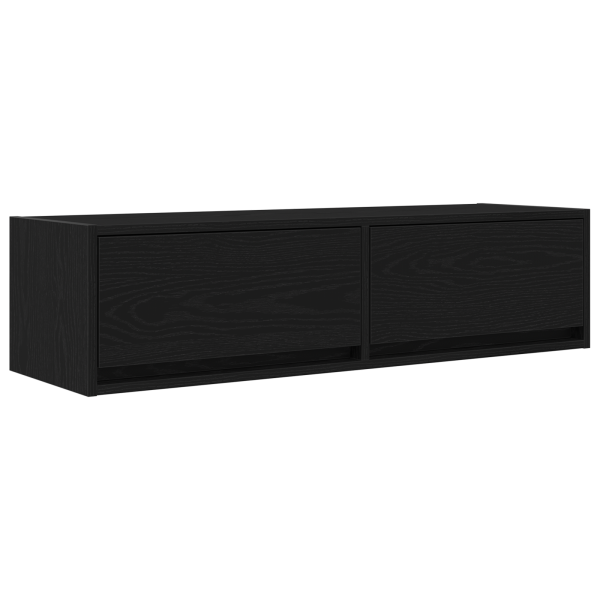 Cabinet de TV  Negro Roble 100x31x25.5 cm Madera elaborada M 2