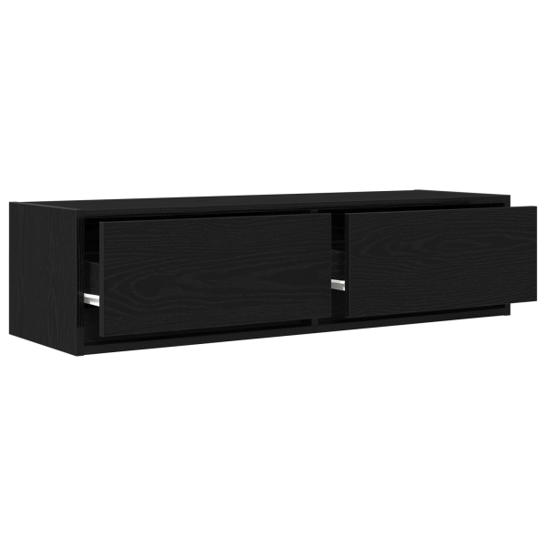Cabinet de TV  Negro Roble 100x31x25.5 cm Madera elaborada M 5