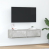 Mueble de TV  Gris Concreto Madera Compuesa 100 x 31 x 25.5 cm 1