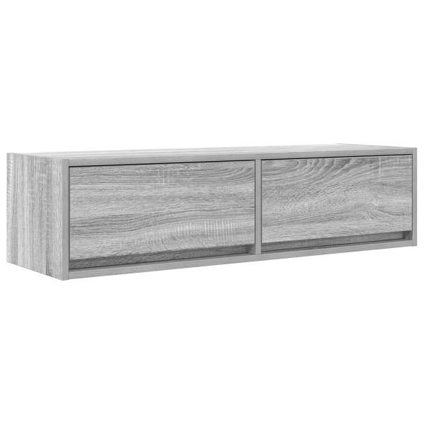 mueble de TV  Gris Sonoma 100x31x25.5 cm Madera elaborada M 2