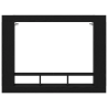 Cabinet de TV Wall-Mounted  Negro Roble 152x22x113 cm 5