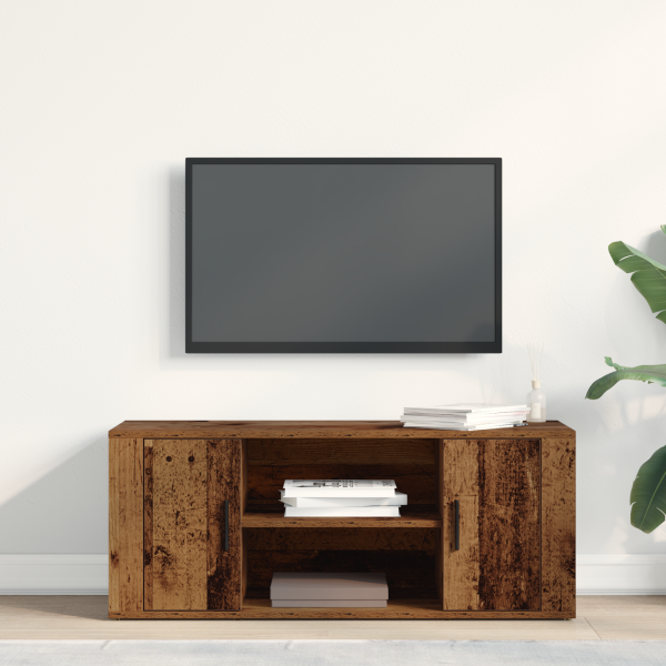 Mueble de TV Madera Antigua 100x35x40 cm Madera Ingenierizada M 4