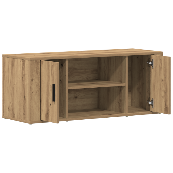 Mueble de TV  de roble artesanal 100x35x40 cm de madera engineered M 5