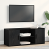 Cabinet de TV  Negro Roble 100x35x40 cm Madera Fabricada 1