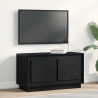 Mueble para TV  Negro Roble 80x35x45 cm Madera de ingeniería 1