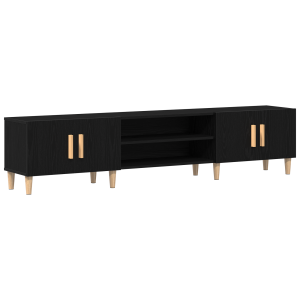 Cabinet de TV  Preto Carvalho 180x31.5x40 cm Madeira Derivada H