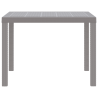 Mesa de Jardim Cinza-claro 100x100x73 cm em Rattan Sintético 5