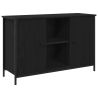 Cabinet para TV  Roble Negro 101x35x65 cm Madera Elaborada y Acero 1