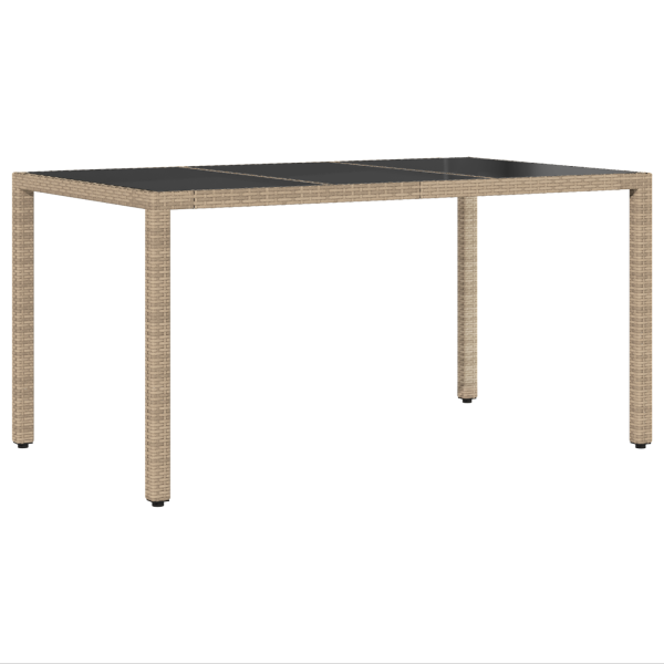 Conjunto de Jantar para Jardim 5 pcs Bege 150 x 90 x 75 cm M 5