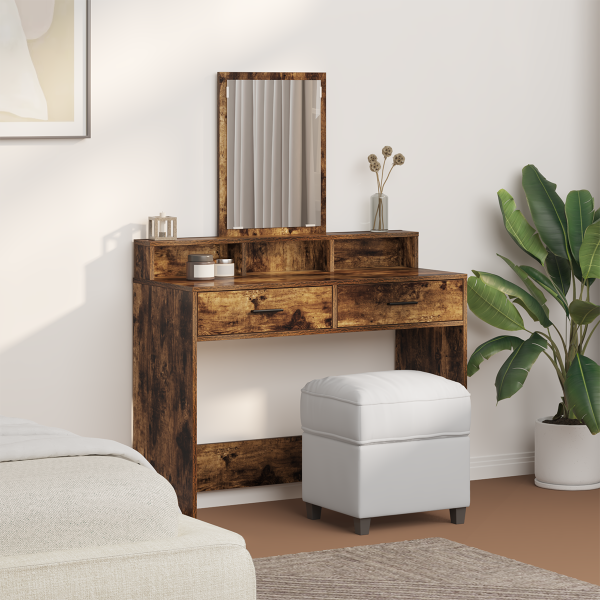 Carvalho Fumado Madeira Sólida 100 x 41 x 140 cm M 4