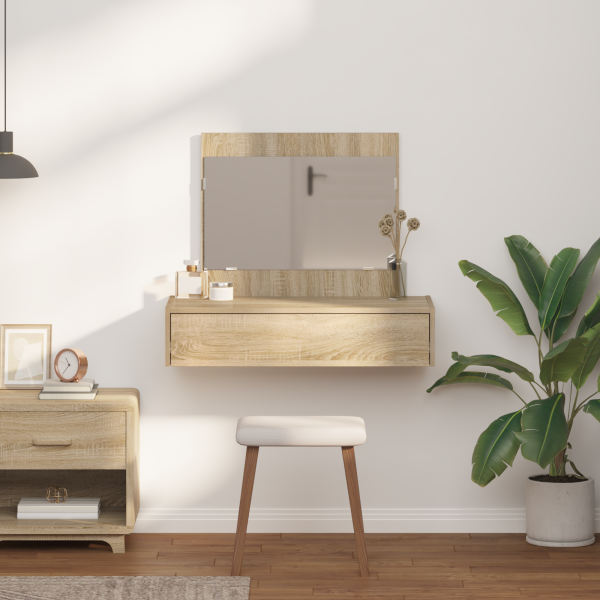 Mesa de tocador colgante  Sonoma Oak 83x40x70 cm M 4