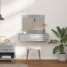 Mesa de tocador colgante  Gris Sonoma 83x40x70 cm 4