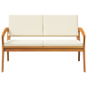 Banco de Jardín  con Cojines 115x70x72 cm Madera maciza de Acacia 5