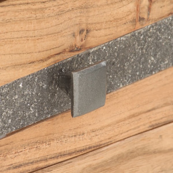 Mesa consola de madera maciza de acacia 90x30x75 cm M 5