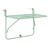 Mesa Colgante Plegable de Balcón - Verde Menta. 60x40 cm. Acero 2