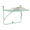 Mesa Colgante Plegable de Balcón - Verde Menta. 60x40 cm. Acero 3
