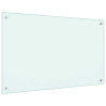 Salpicaderos de cocina 2 uds vidrio templado blanco 80x50 cm 3